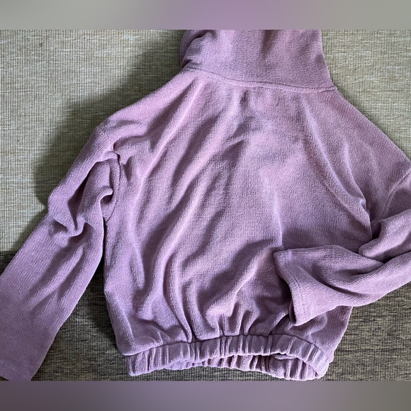 FREE PEOPLE beach Bino soft pullover in dusty rose L large slouchy boho casual - Picture 7 of 8